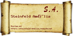 Steinfeld Amália névjegykártya